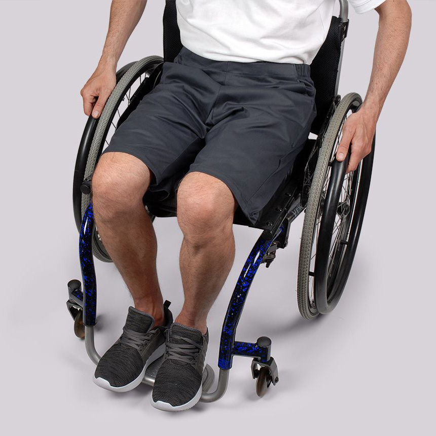 Drop Front Premium Cotton Wheelchair Shorts