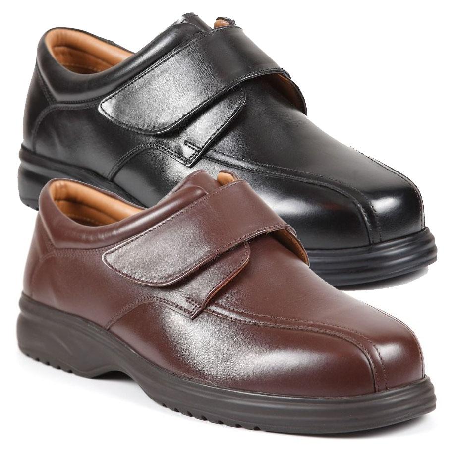 Men's Extra Wide Velcro Shoes - Tony