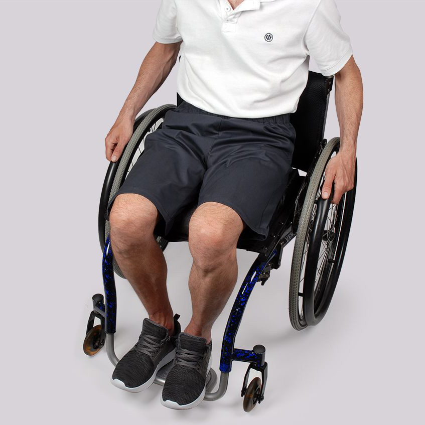 Men’s Elasticated Waist Premium Cotton Wheelchair Shorts