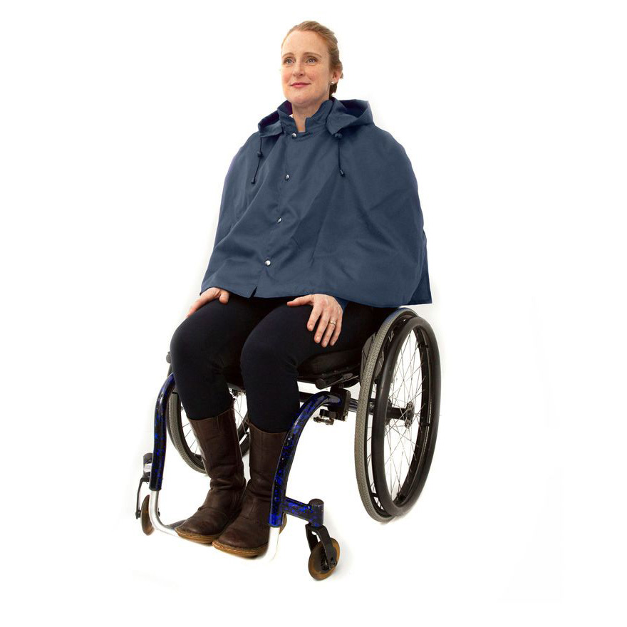 Warm-Lined Wheelchair Waterproof Cape